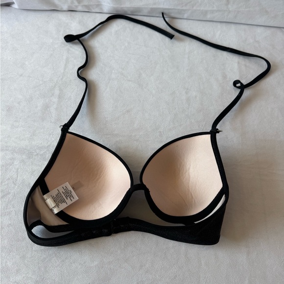 Shade & Shore Bikini Halter Top Swim Suit Black 34 - Picture 7 of 9